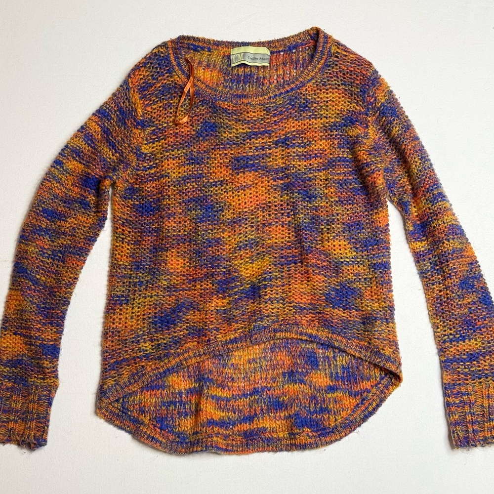 Vintage Callie Mac Multcolor Knit Women's Sweater Size S/M - Picture 2 of 6